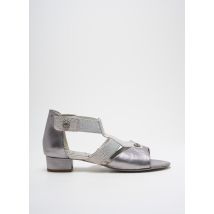 UN TOUR EN VILLE - Sandales/Nu pieds argent en cuir - Femme - Taille 41 - Modz