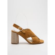 MARROQUI SANCHEZ - Sandales/Nu pieds marron en cuir - Femme - Taille 37 - Modz