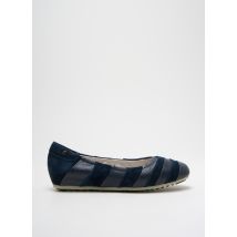 COULEUR POURPRE - Ballerines bleu en cuir - Femme - Taille 36 - Modz