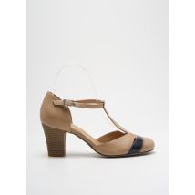 PERLATO - Sandales/Nu pieds beige en cuir - Femme - Taille 36 - Modz
