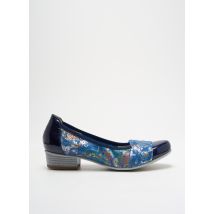 UN TOUR EN VILLE - Ballerines bleu en cuir - Femme - Taille 35 - Modz