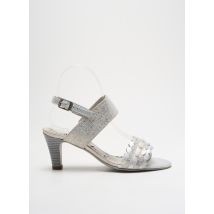 UN TOUR EN VILLE - Sandales/Nu pieds argent en cuir - Femme - Taille 36 - Modz