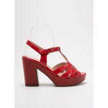 WONDERS - Sandales/Nu pieds rouge en cuir - Femme - Taille 39 - Modz