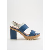 WONDERS - Sandales/Nu pieds bleu en cuir - Femme - Taille 38 - Modz