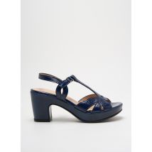 WONDERS - Sandales/Nu pieds bleu en cuir - Femme - Taille 35 - Modz