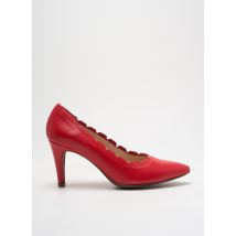 WONDERS - Escarpins rouge en cuir - Femme - Taille 39 - Modz