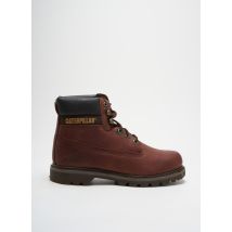 CAT - Bottines/Boots marron en cuir - Homme - Taille 41 - Modz