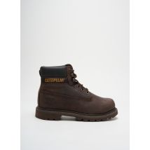 CAT - Bottines/Boots marron en cuir - Homme - Taille 41 - Modz