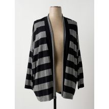 Q'NEEL - Gilet manches longues gris en viscose - Femme - Taille 56 - Modz