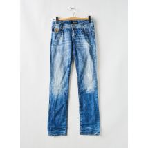 KILLAH - Jeans coupe droite bleu en coton - Femme - Taille W25 - Modz