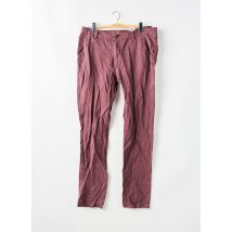 PIAZZA ITALIA - Pantalon slim violet en coton - Homme - Taille 46 - Modz