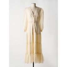 CHOKLATE - Robe longue beige en polyester - Femme - Taille 38 - Modz