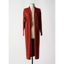 SURKANA - Gilet manches longues orange en acrylique - Femme - Taille 42 - Modz