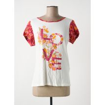 SMASH WEAR - T-shirt beige en coton - Femme - Taille 38 - Modz