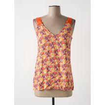 COTON DU MONDE - Top orange en viscose - Femme - Taille 38 - Modz