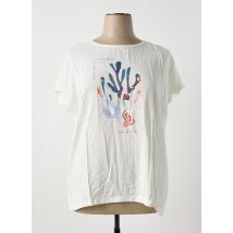TOM TAILOR - T-shirt blanc en coton - Femme - Taille 46 - Modz