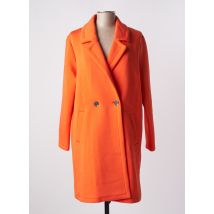 RINO & PELLE - Manteau long orange en viscose - Femme - Taille 38 - Modz
