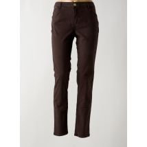 LOLA ESPELETA - Jeans coupe slim marron en coton - Femme - Taille 40 - Modz