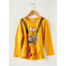 DESIGUAL - T-shirt jaune en coton - Fille - Taille TU - Modz