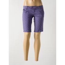 VOLCOM - Bermuda violet en coton - Femme - Taille 34 - Modz