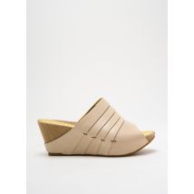 TSUBO - Mules/Sabots beige en cuir - Femme - Taille 36 - Modz