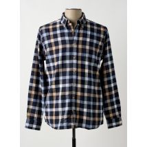 KRONSTADT - Chemise manches longues bleu en coton - Homme - Taille L - Modz