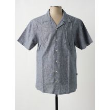 KRONSTADT - Chemise manches courtes bleu en lin - Homme - Taille L - Modz