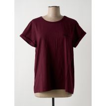 MAISON LABICHE - T-shirt violet en coton - Femme - Taille 40 - Modz