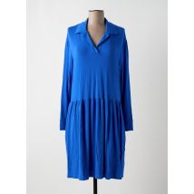 BY BASICS - Robe mi-longue bleu en viscose - Femme - Taille 38 - Modz
