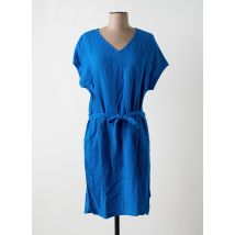 MOUSQUETON - Robe mi-longue bleu en coton - Femme - Taille 36 - Modz