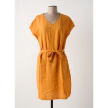 MOUSQUETON - Robe mi-longue orange en coton - Femme - Taille 42 - Modz