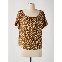 SURKANA - T-shirt marron en lyocell - Femme - Taille 38 - Modz