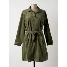 MOUSQUETON - Robe mi-longue vert en coton - Femme - Taille 44 - Modz