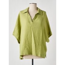 MOUSQUETON - Blouse vert en coton - Femme - Taille 40 - Modz