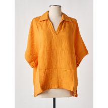 MOUSQUETON - Blouse orange en coton - Femme - Taille 46 - Modz