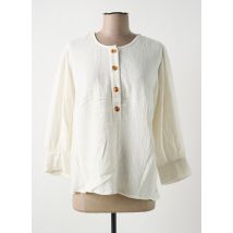 DES PETITS HAUTS - Blouse blanc en coton - Femme - Taille 38 - Modz