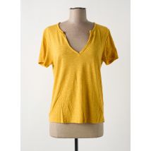 BERENICE - T-shirt jaune en coton - Femme - Taille 38 - Modz