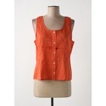 NICE THINGS - Top orange en coton - Femme - Taille 40 - Modz