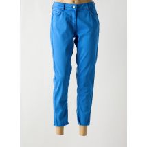 TOP SECRET - Pantalon 7/8 bleu en coton - Femme - Taille 42 - Modz