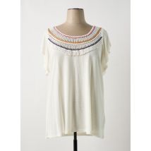 DIANE LAURY - T-shirt beige en lin - Femme - Taille 48 - Modz