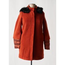REVER MILE - Manteau long orange en polyester - Femme - Taille 36 - Modz