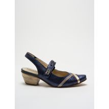 GEO-REINO - Sandales/Nu pieds bleu en cuir - Femme - Taille 37 - Modz