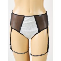 UNDIZ - Tanga noir en polyamide - Femme - Taille 38 - Modz