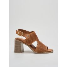 CARMELA - Sandales/Nu pieds marron en cuir - Femme - Taille 35 - Modz