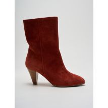 LES:VENUES - Bottines/Boots rouge en cuir - Femme - Taille TU - Modz