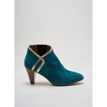 LES:VENUES - Bottines/Boots bleu en cuir - Femme - Taille 38 - Modz