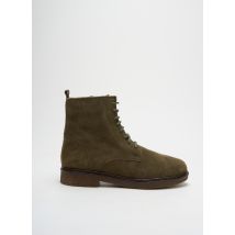 ALIWELL - Bottines/Boots vert en cuir - Femme - Taille 36 - Modz