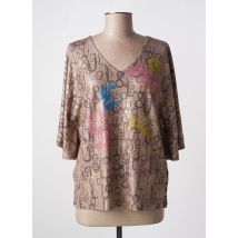 LEO & UGO - Pull marron en polyester - Femme - Taille 40 - Modz