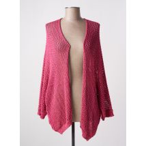 OTTANTOTTO - Gilet manches longues rose en viscose - Femme - Taille TU - Modz