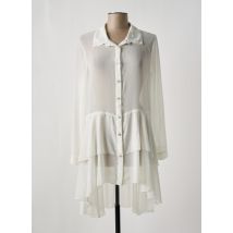 3322 - Tunique manches longues beige en polyester - Femme - Taille 48 - Modz